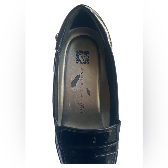 Anne Klein Women’s Size 7M Black Patent Leather Slip-On Loafers - Picture 6 of 6